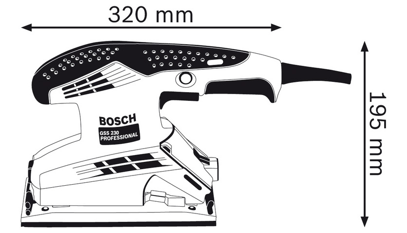 Máy chà nhám rung Bosch GSS 2300