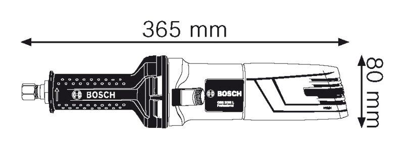Máy mài thẳng Bosch GGS 3000L