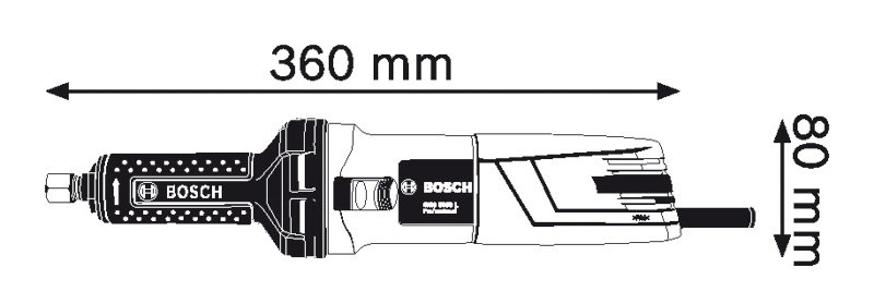 Máy mài thẳng Bosch GGS 5000L
