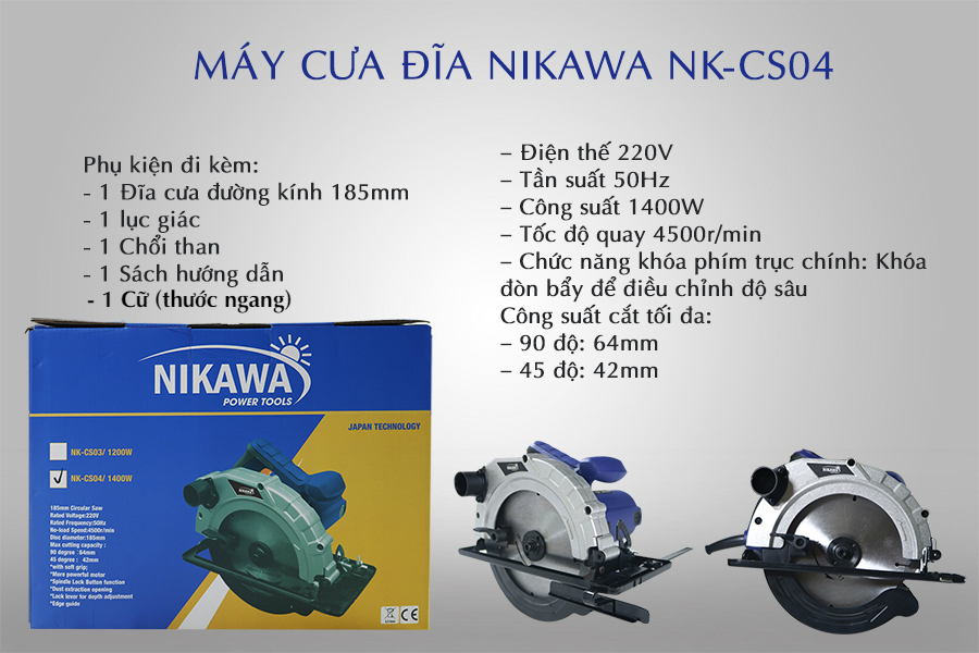Máy cưa đĩa Nikawa NK-CS04