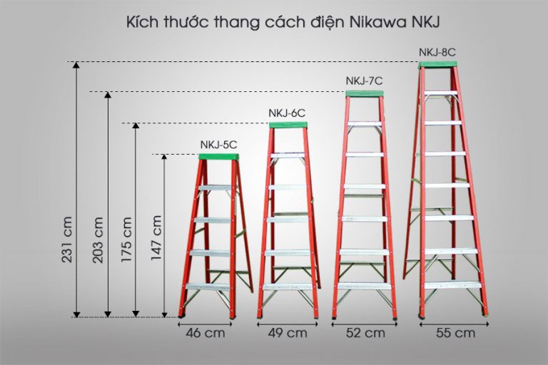 Thang cách điện chữ A Nikawa NKJ-6C