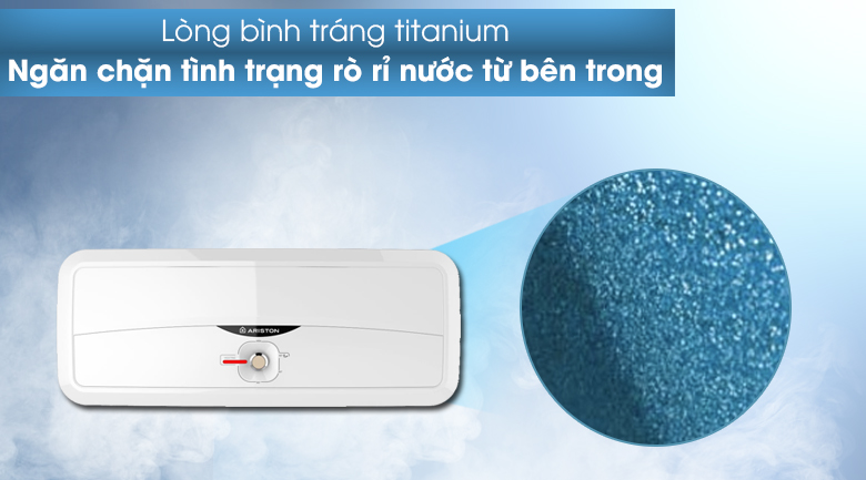 Bình nước nóng Ariston 20 lít SL2 20 R 2.5FE - MT - Lòng bình tráng titanium