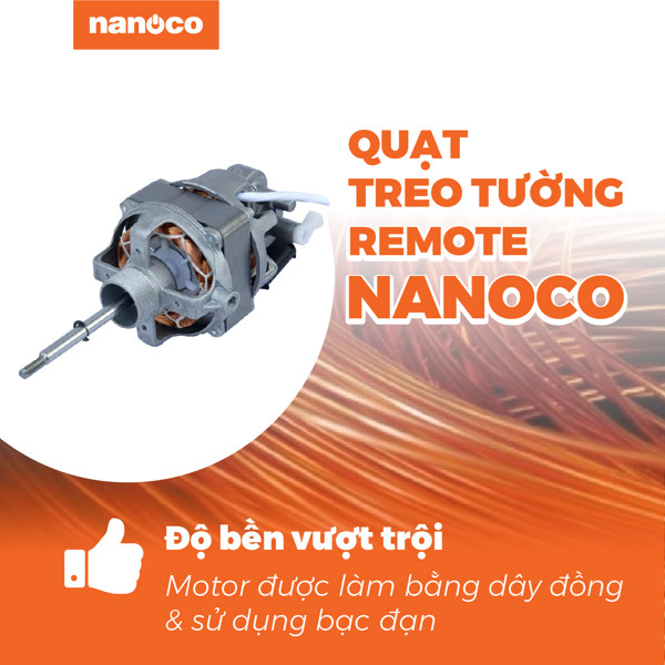 Quạt treo Nanoco NWF1610RC-G